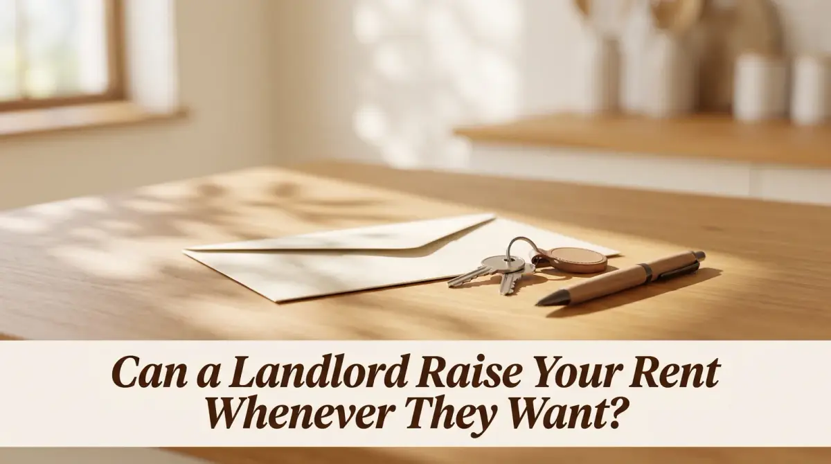 a plain envelope on a kitchen counter beside a set of house keys and a pen
