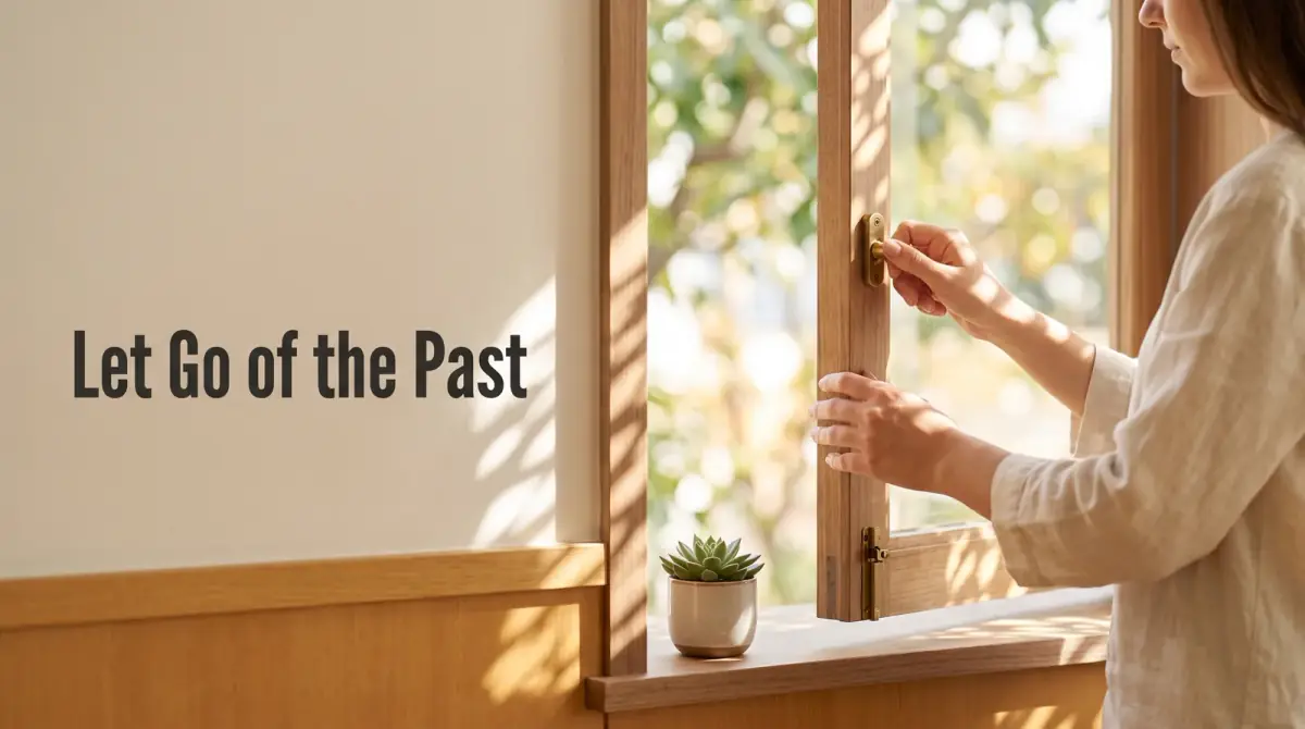 a person opening a window to let light and fresh air into a room