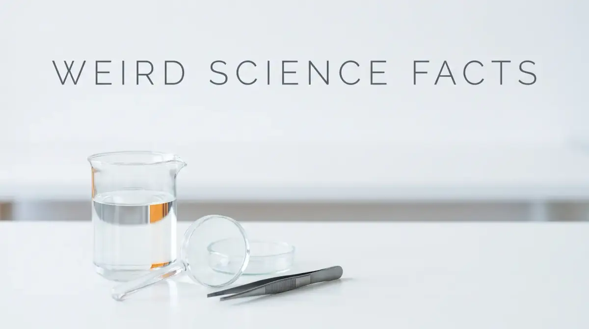 a beaker, petri dish, magnifier and tweezers on a white surface