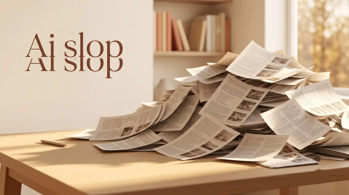 a pile of near-identical printed pages spilling across a desk